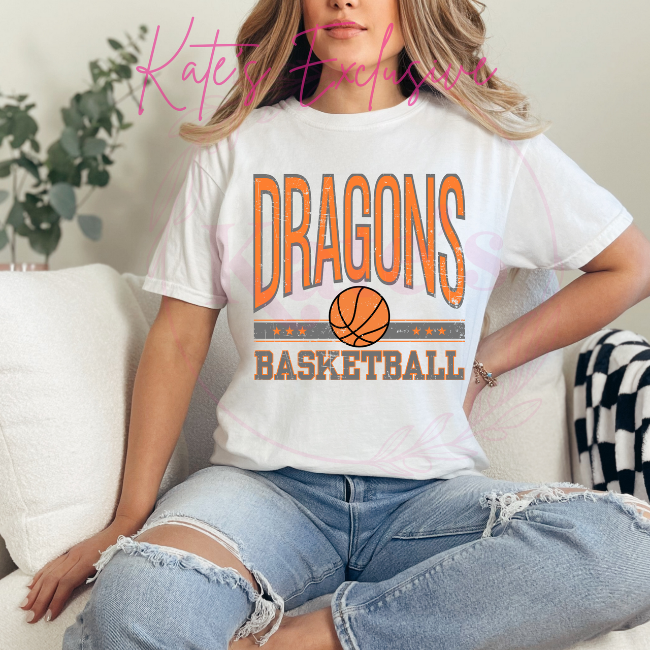 Dewar Dragons Vintage Basketball Shirt