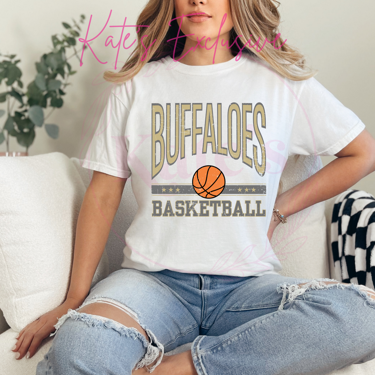 McAlester Buffalos Vintage Basketball Shirt