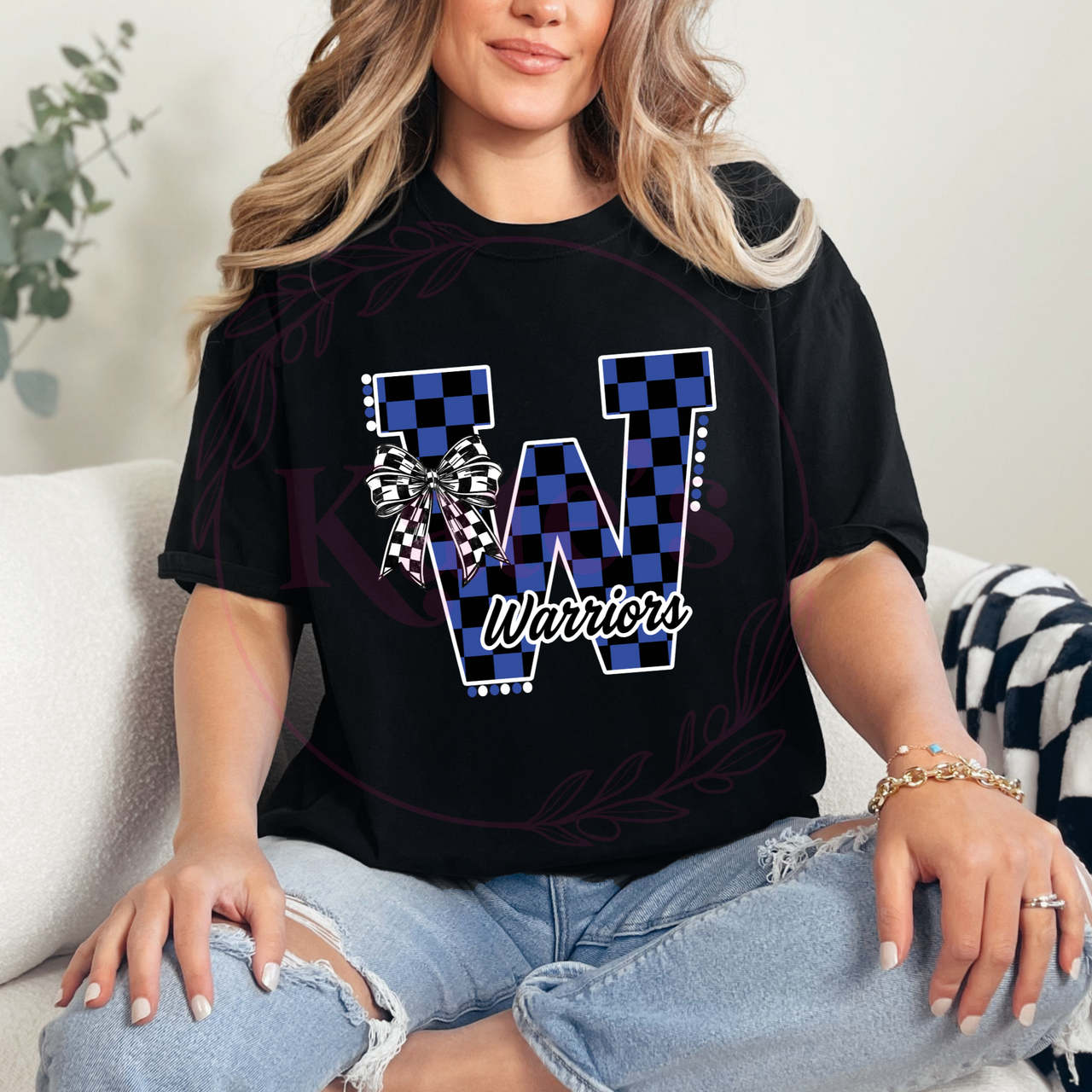Warriors Checkered Spirit Shirt