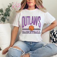 Weleetka Outlaws Vintage Basketball Shirt