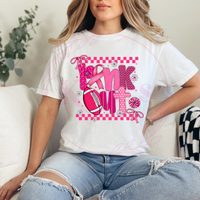 Checkered Pink Out Shirt