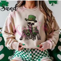 St. Patrick's Day Skeleton Sweatshirt