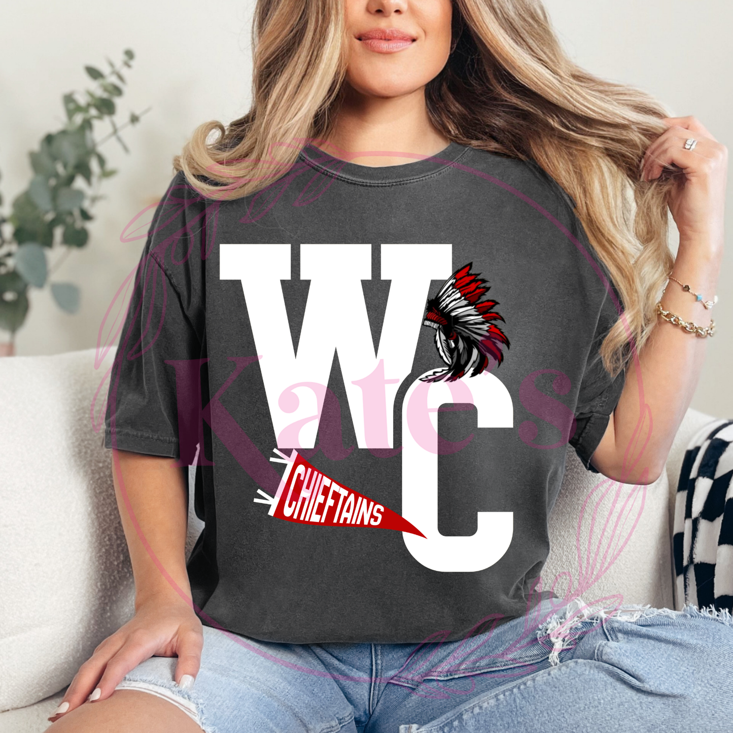 Football Varsity Custom Mascot Adult T-Shirts