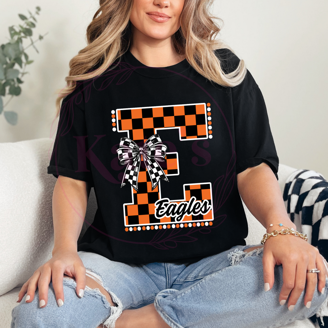Eagles Checkered Spirit Shirt