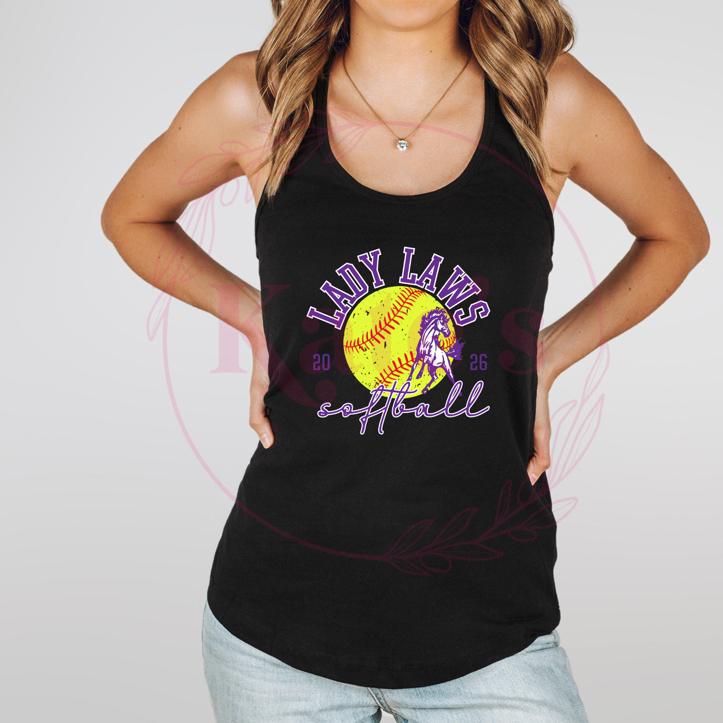 Lady Laws Softball Tank Top