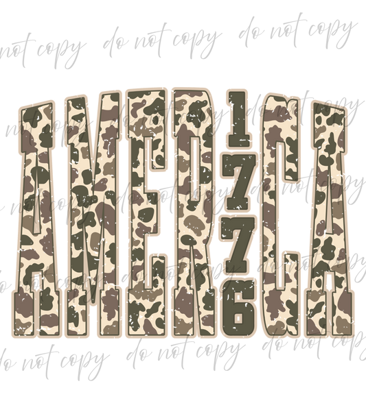 Camo America 1776 - 9 Color Direct-To-Film Transfer