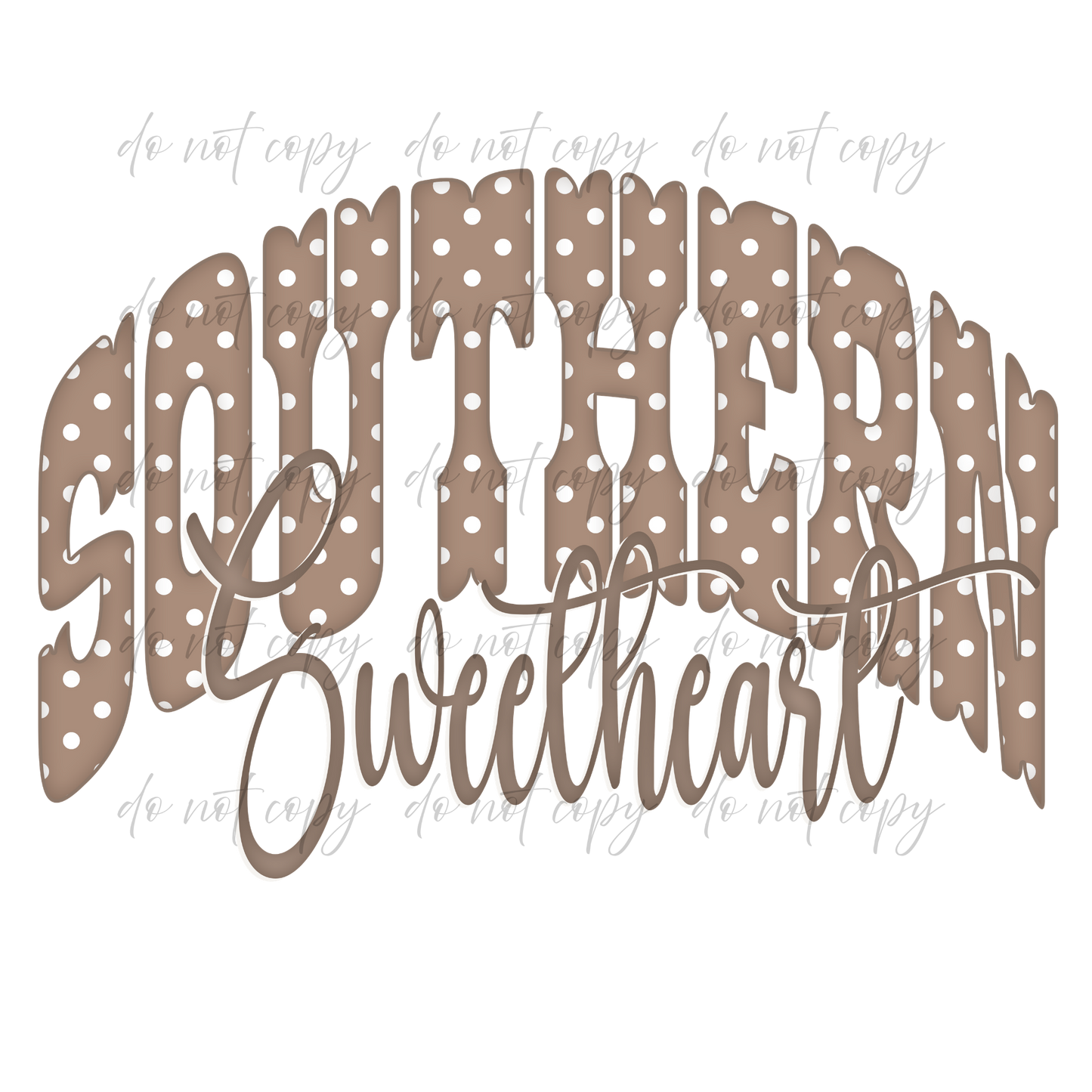 Southern Sweetheart - 9 Color Direct-To-Film Transfer