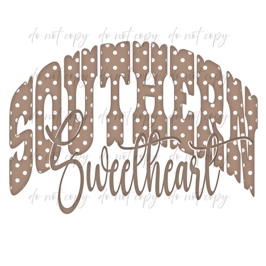 Southern Sweetheart - 9 Color Direct-To-Film Transfer