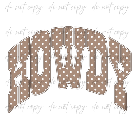 Howdy - 9 Color Direct-To-Film Transfer