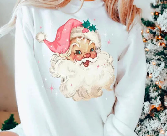 Vintage Pink Santa