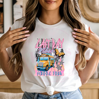 Last Day Vibes School Tour Pink T-Shirt
