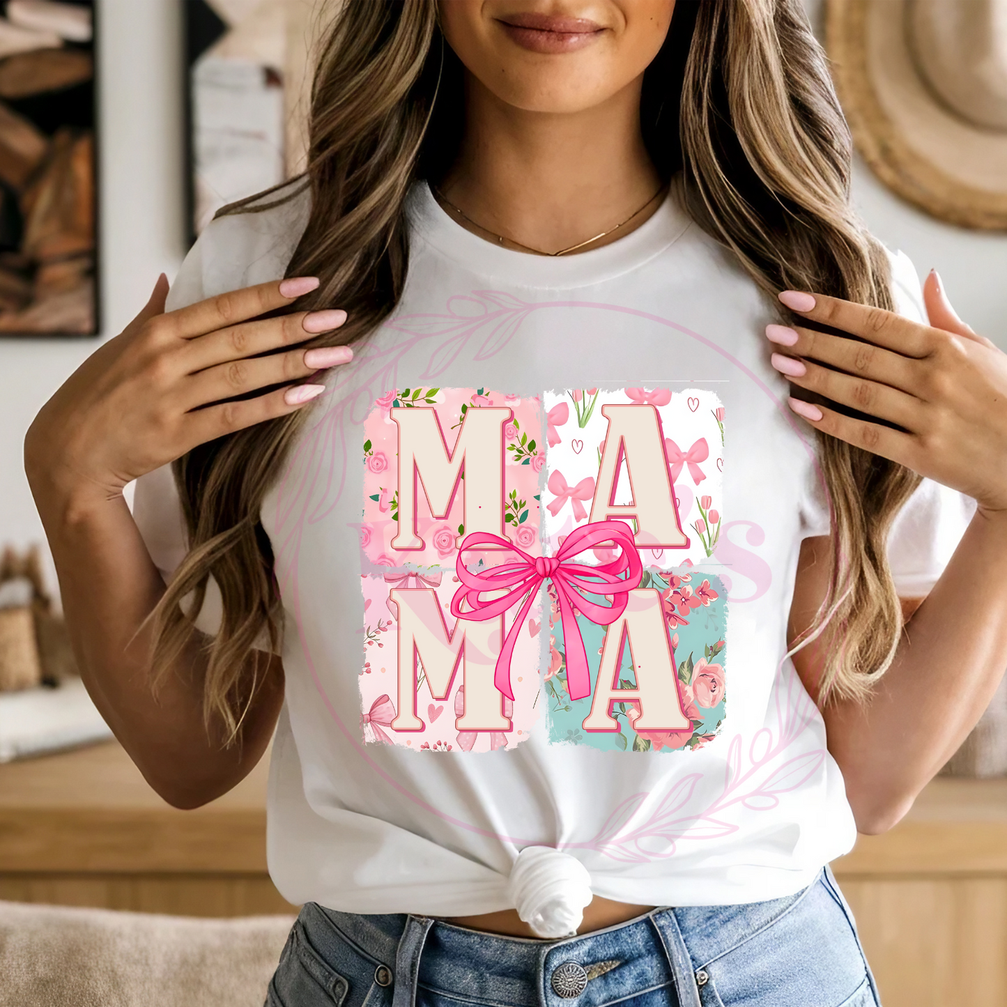 Mama Spring Floral Shirt