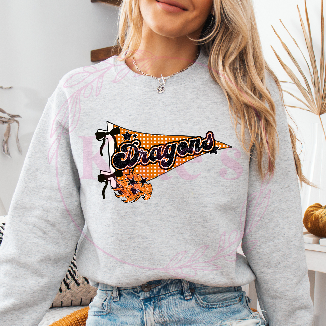 Dragon Pennant School Spirit Shirt