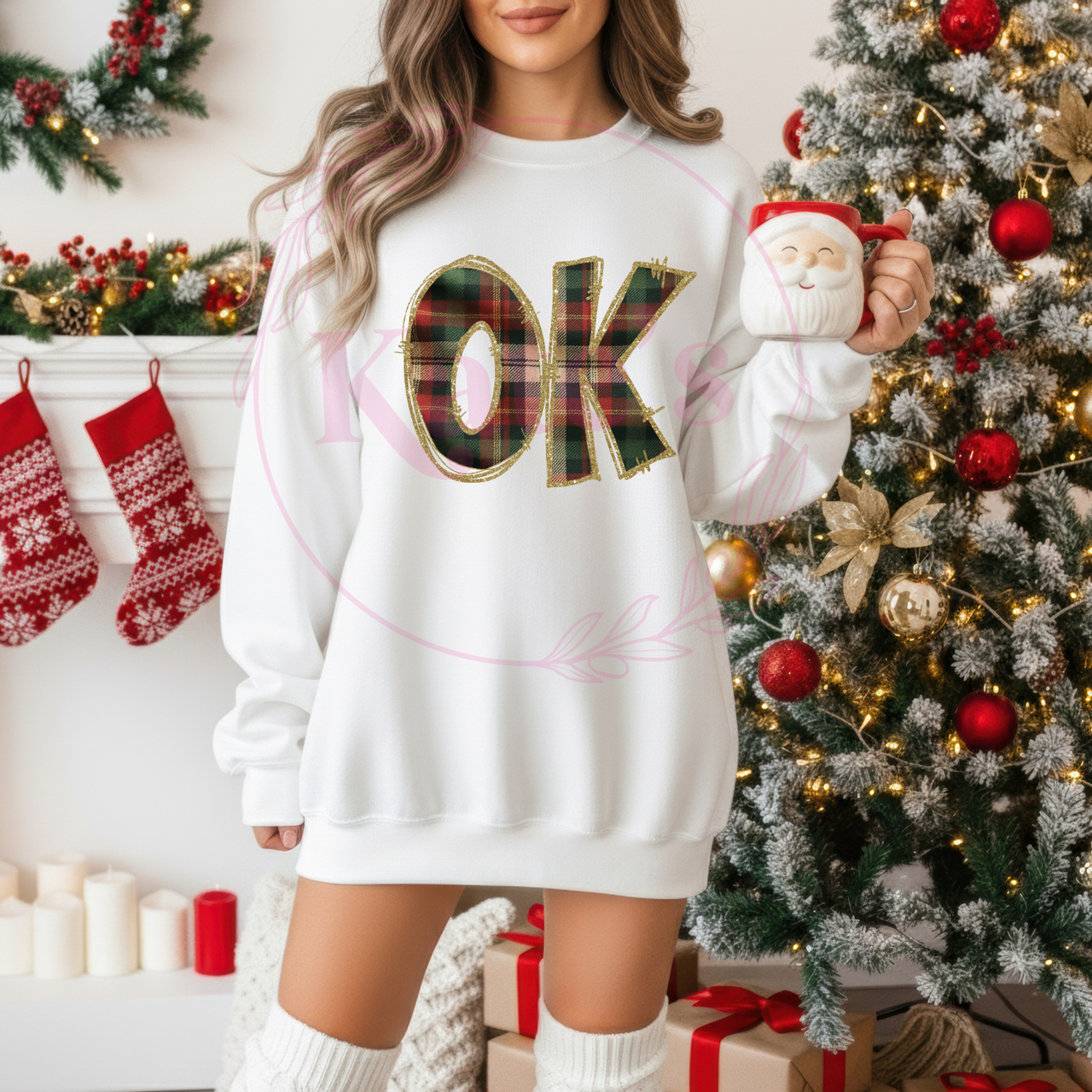 Oklahoma Glitter & Plaid  Shirt