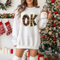 Oklahoma Glitter & Plaid  Shirt