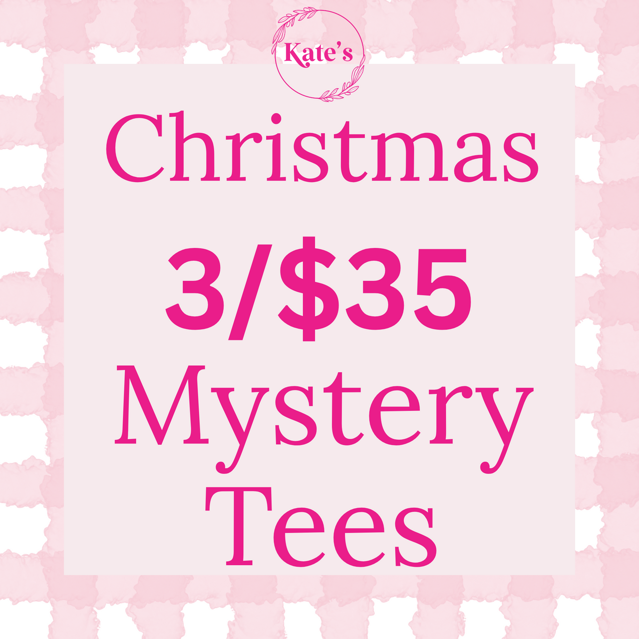3/$35.00 Christmas Mystery T-Shirt Bundle