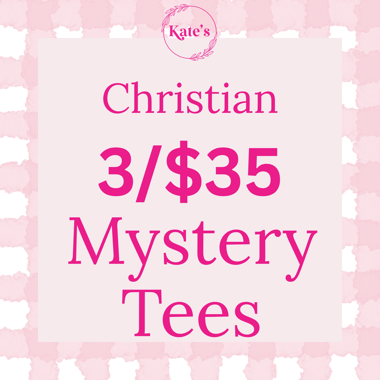 3/$35.00 Christian Mystery T-Shirt Bundle