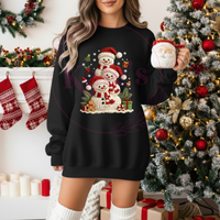 Faux Yarn Snowman's Shirt