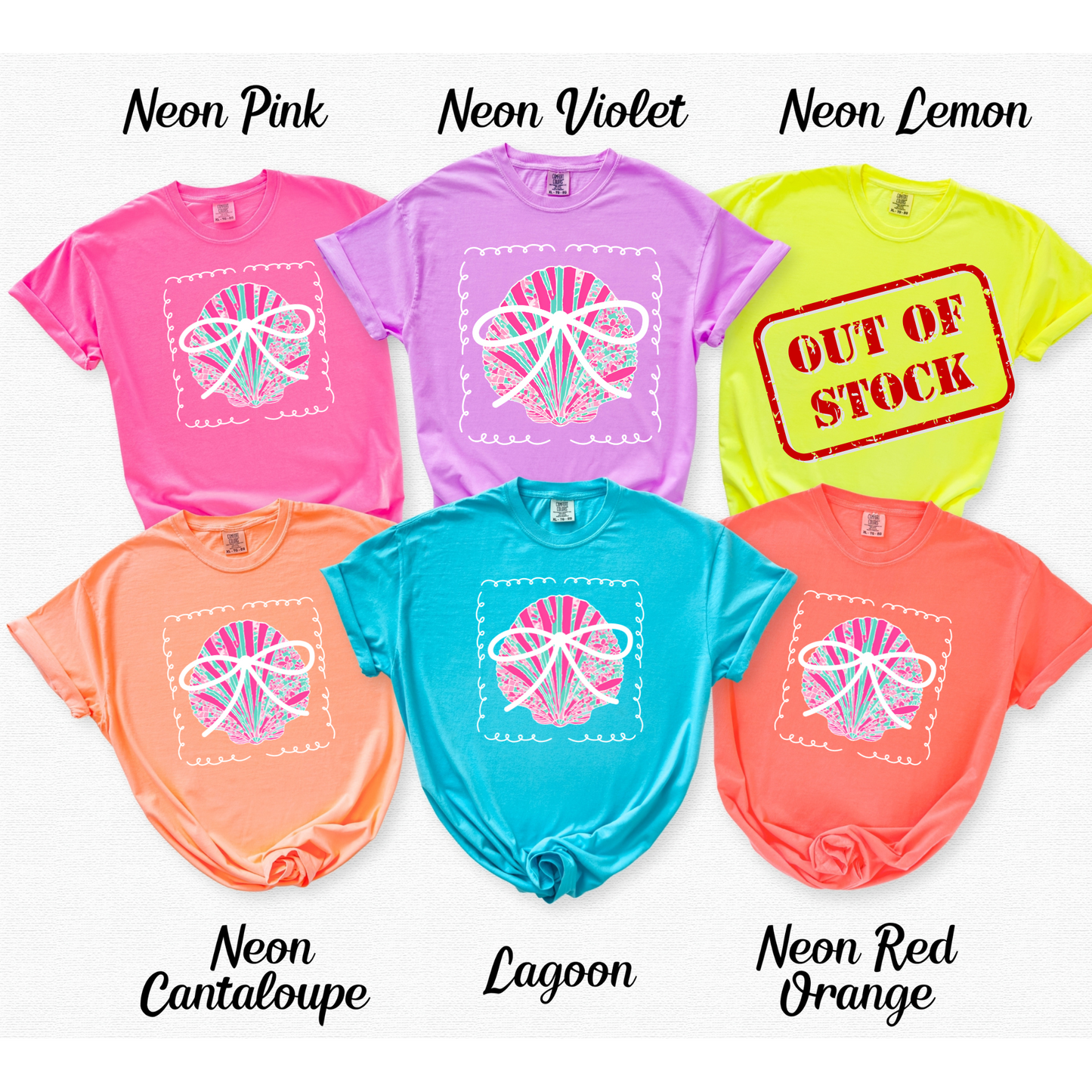 Neon Shell Comfort Colors Tee