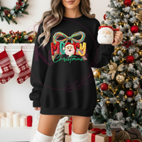 Faux Yarn Merry Christmas Shirt