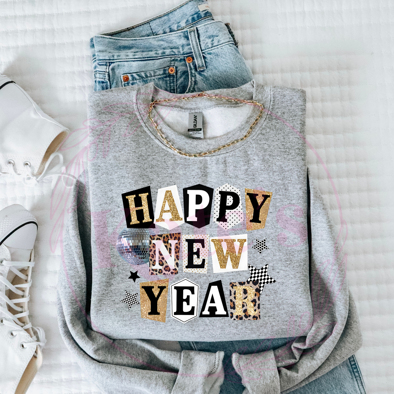 Happy New Years Scrapbook Letters Shirt