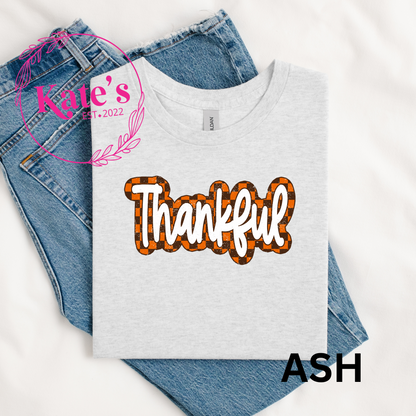 Checkered Thankful shirt