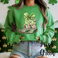 Shamrock Cowboy Boots Sweatshirt