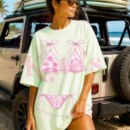Pink Bikini Comfort Colors T-Shirt