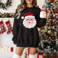 Faux Yarn Santa Christmas Shirt