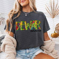 Dewar Oklahoma Radar Map Comfort Colors T-Shirt