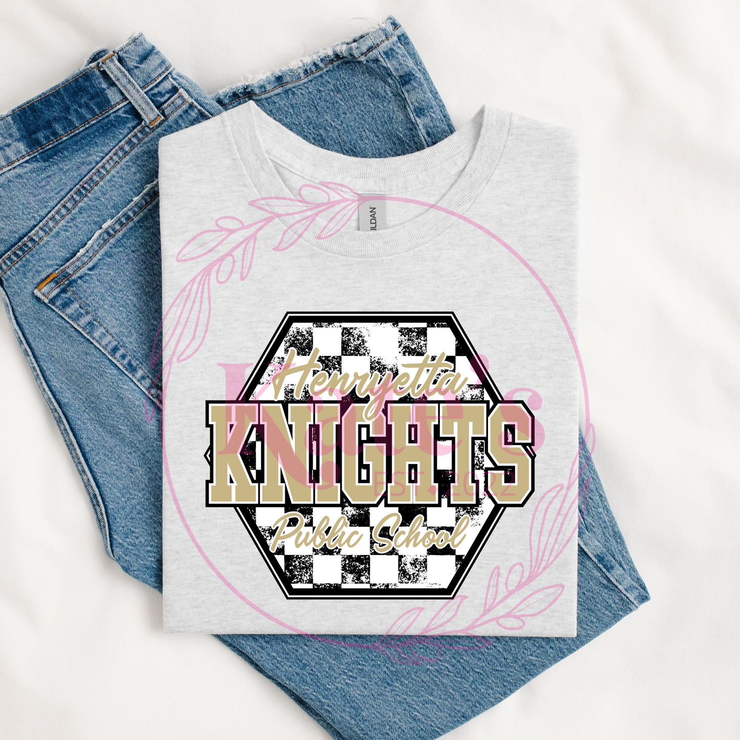 Distressed Checkered HPS Shirt