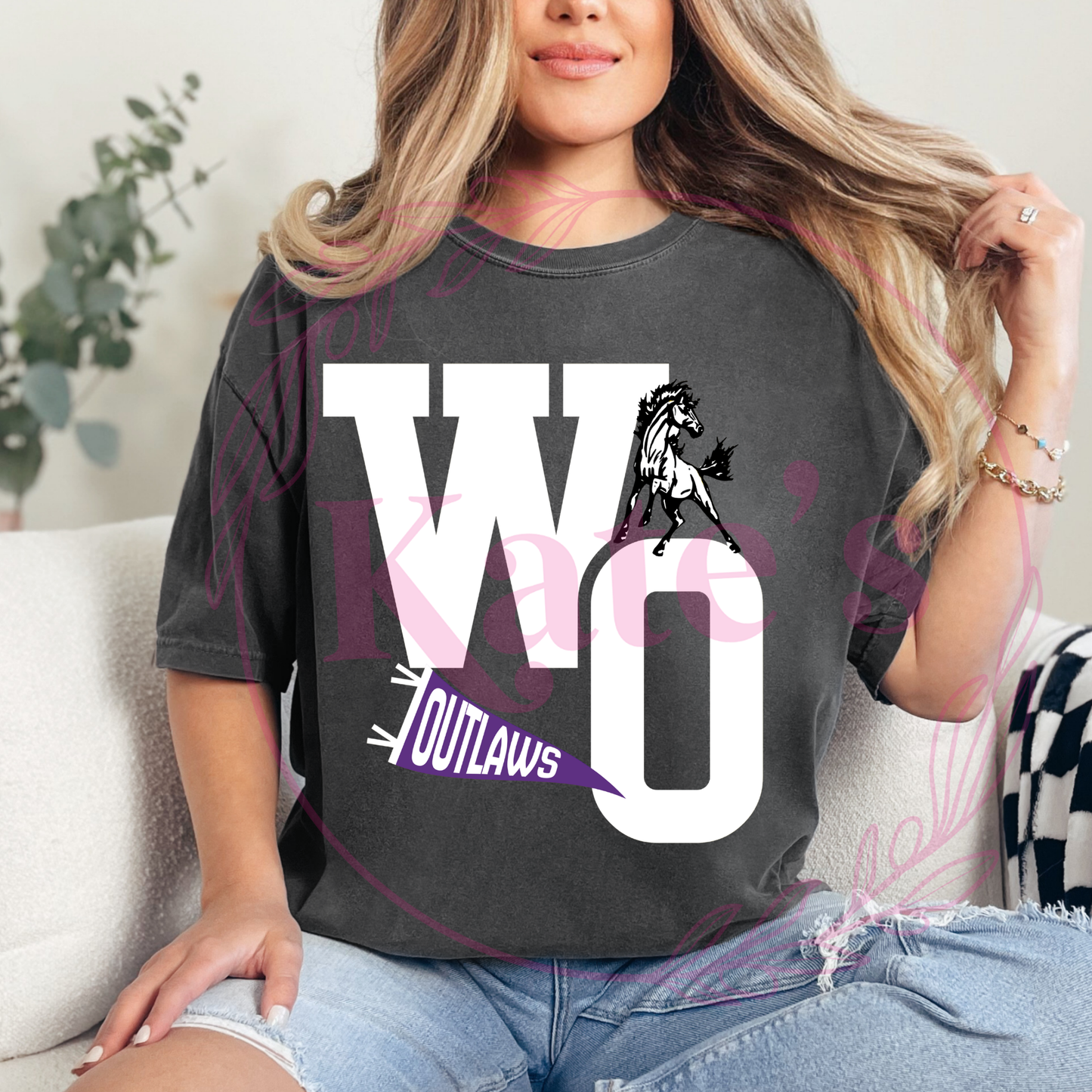 Football Varsity Custom Mascot Kids T-Shirts