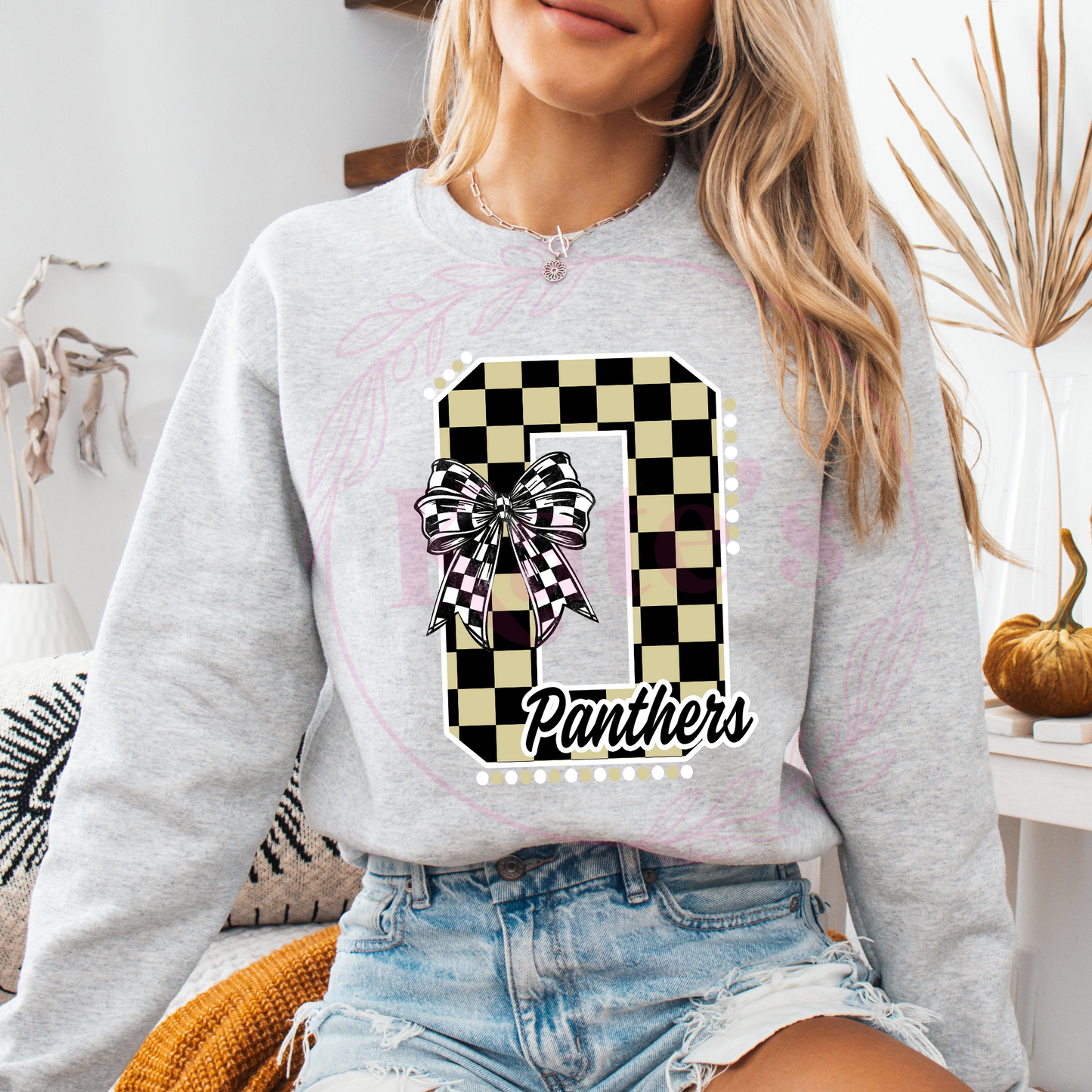 Panthers Checkered Spirit Shirt