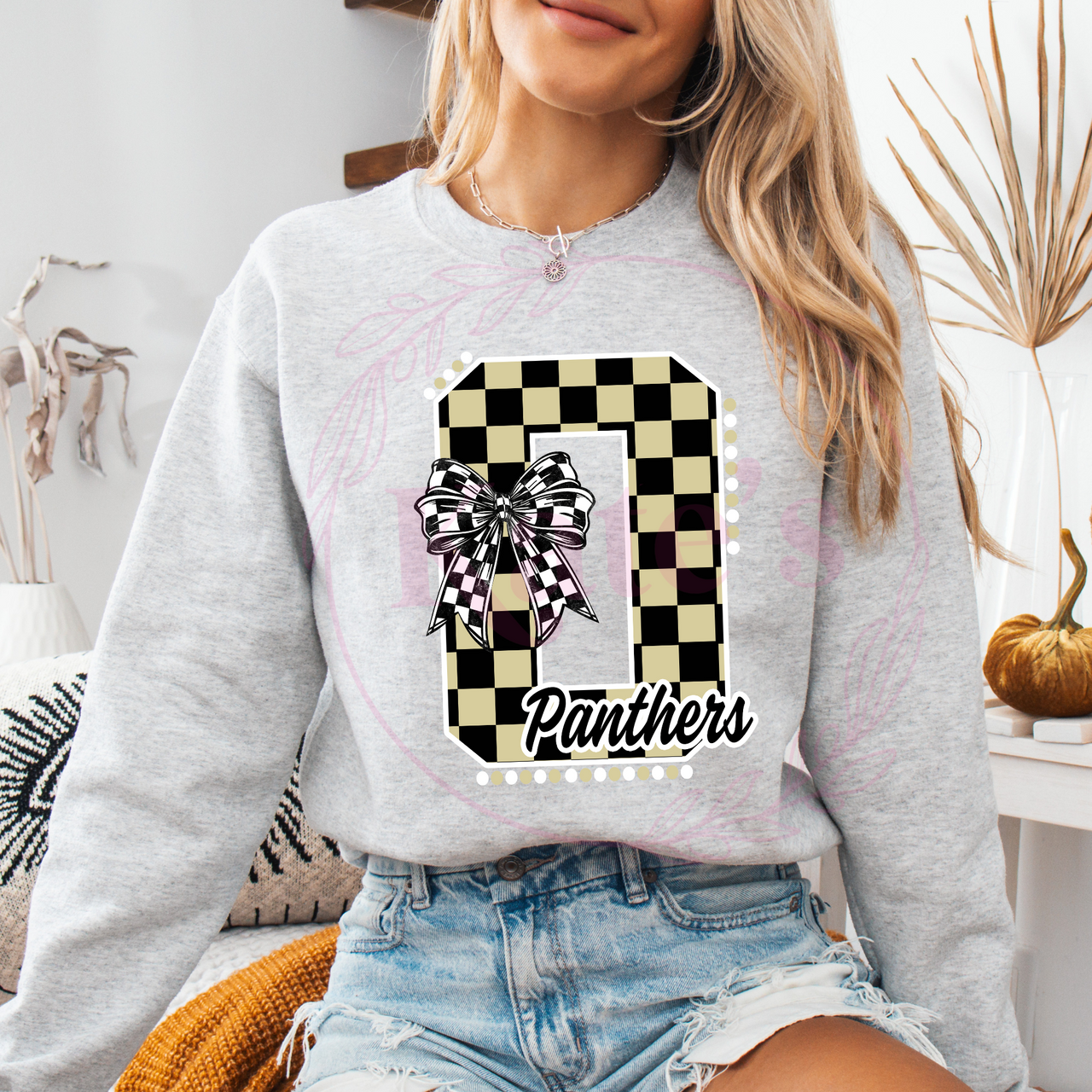 Panthers Checkered Spirit Shirt