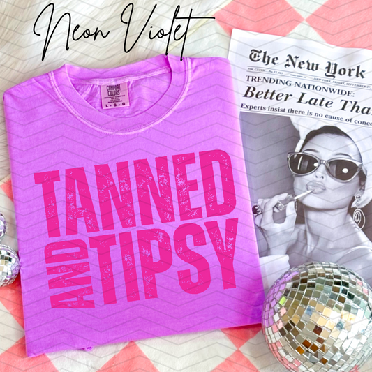 Tanned And Tipsy Comfort Colors Tee