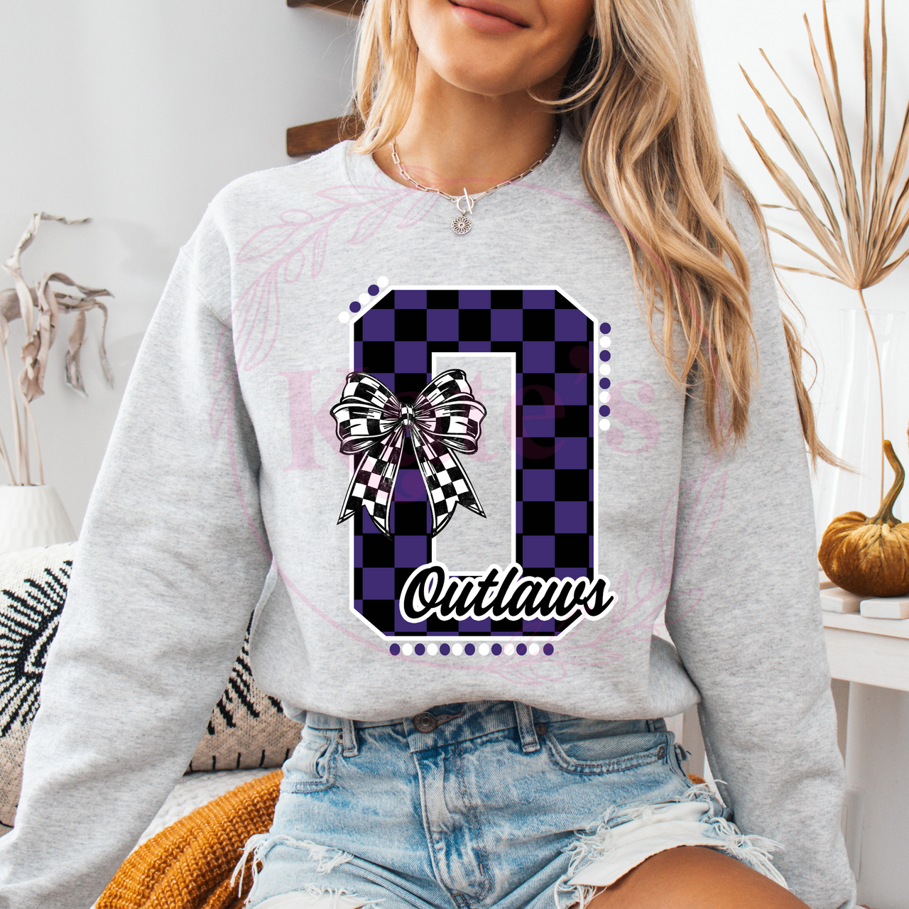 Outlaws Checkered Spirit Shirt