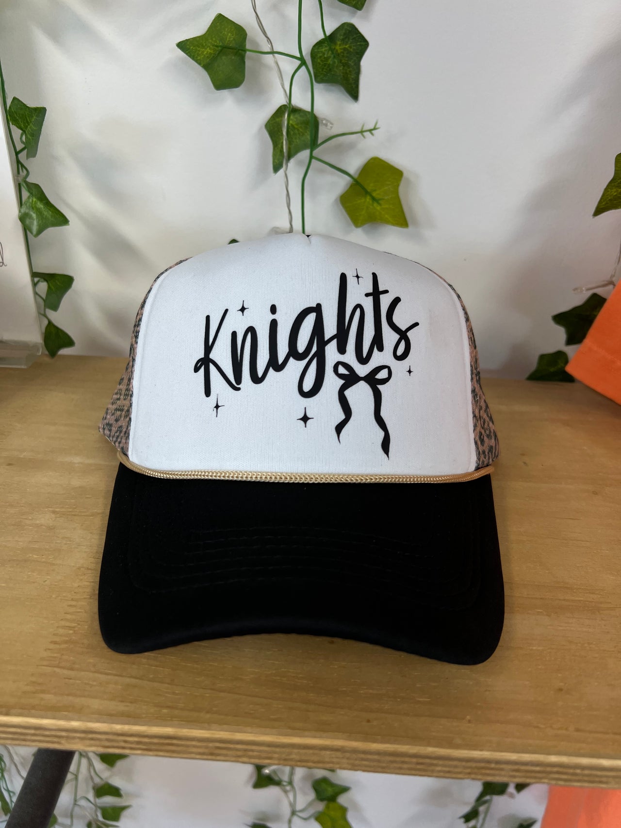 Coquette Knights Cheetah Trucker Hat
