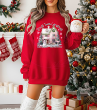 Pink Small Town Christmas Shirt