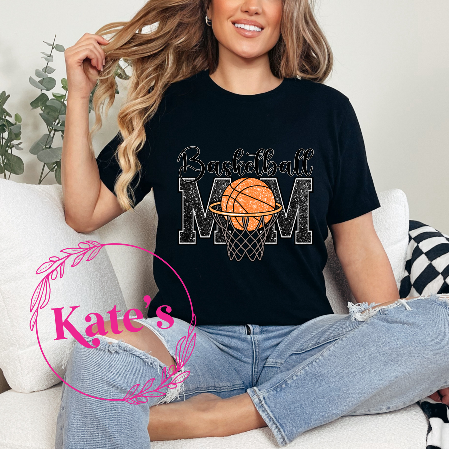 Basketball Mom Net Shirt