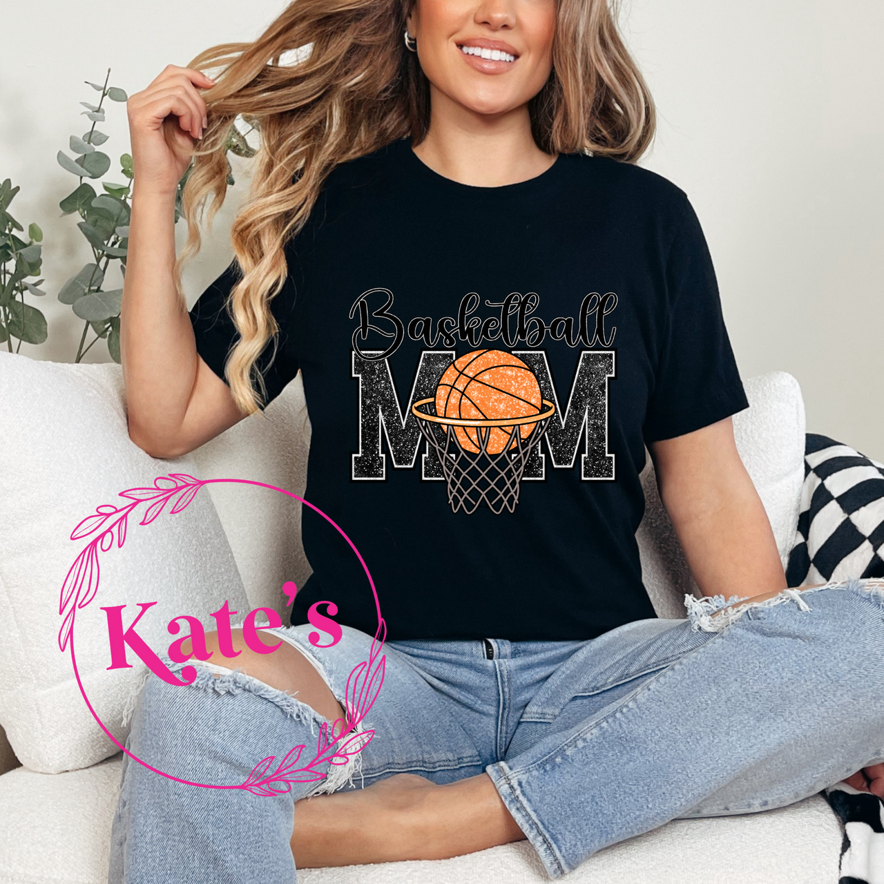 Basketball Mom Net Shirt
