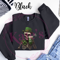 St. Patrick's Day Skeleton Sweatshirt