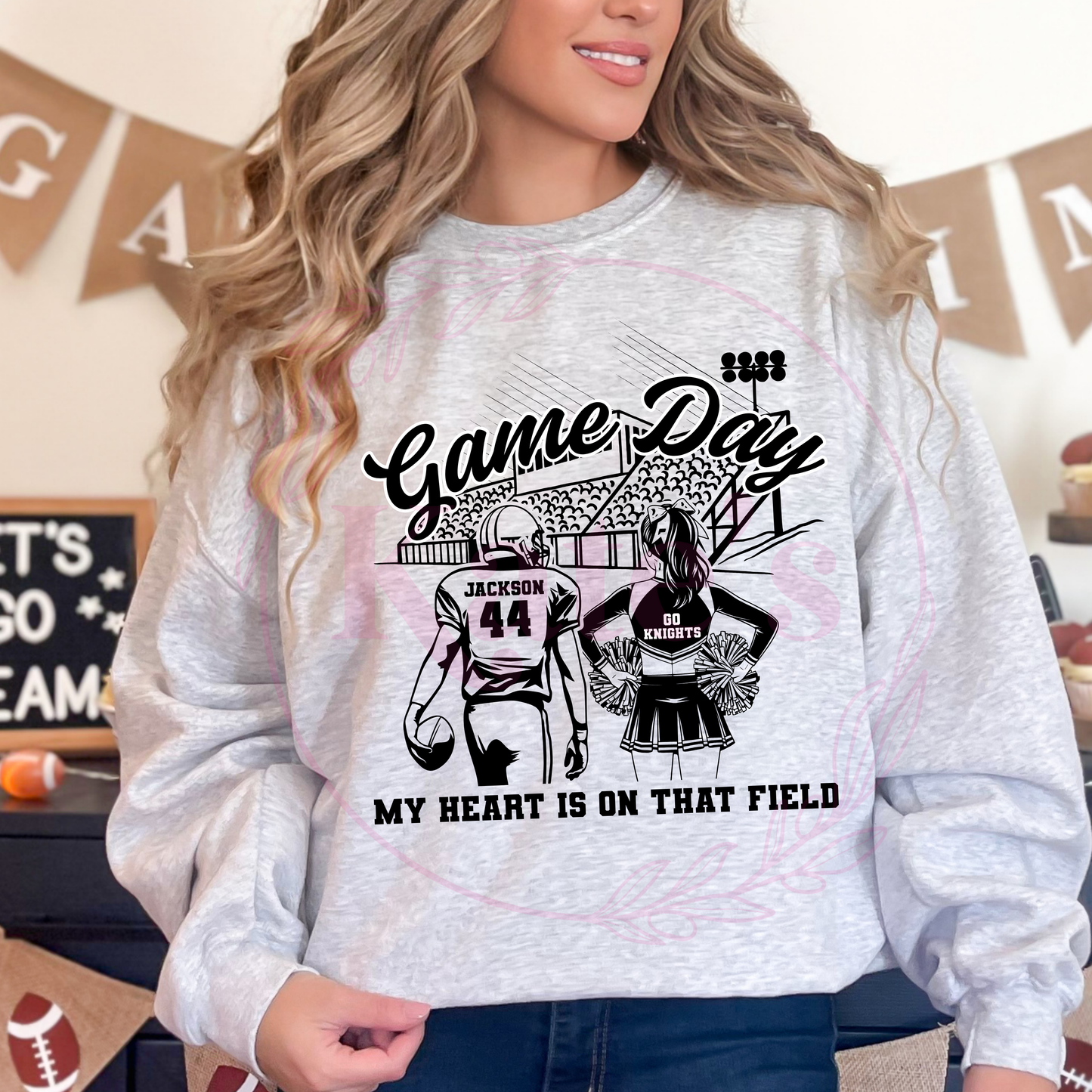 Custom My Heart Is On That Field Shirt