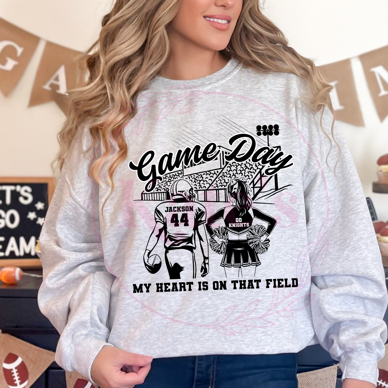 Custom My Heart Is On That Field Shirt