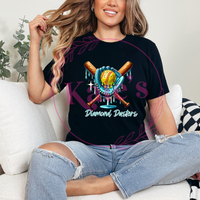 Diamond Dusters Softball Bat and Glove Shirts