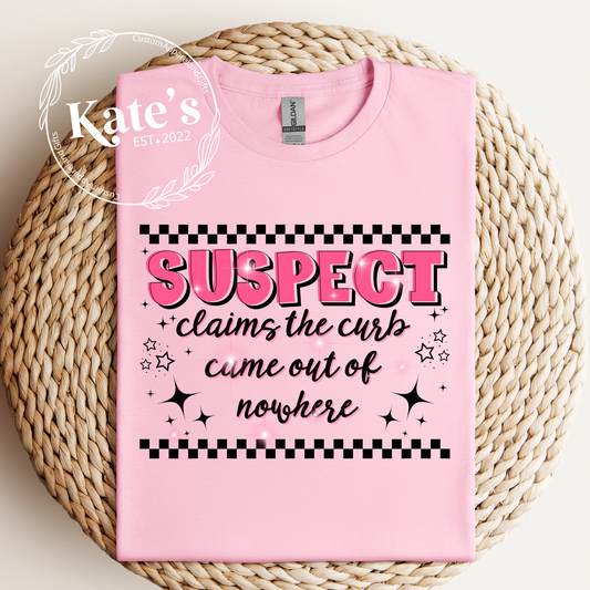 Suspect Claims The Curb Came Out Of Nowhere Shirt