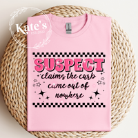 Suspect Claims The Curb Came Out Of Nowhere Shirt