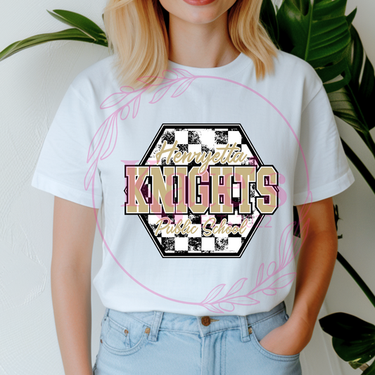 Distressed Checkered HPS Shirt