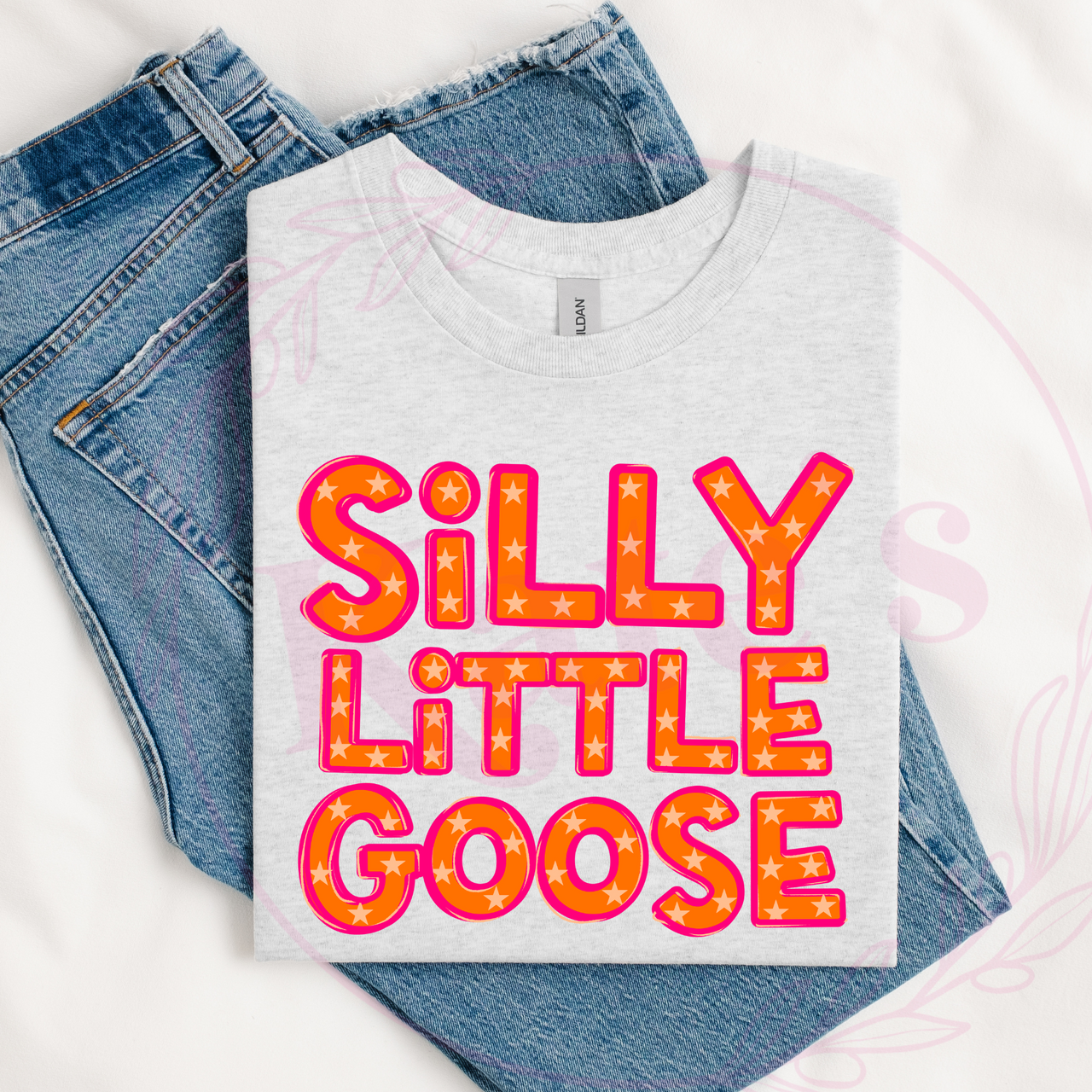 Orange Silly Little Goose T-Shirt