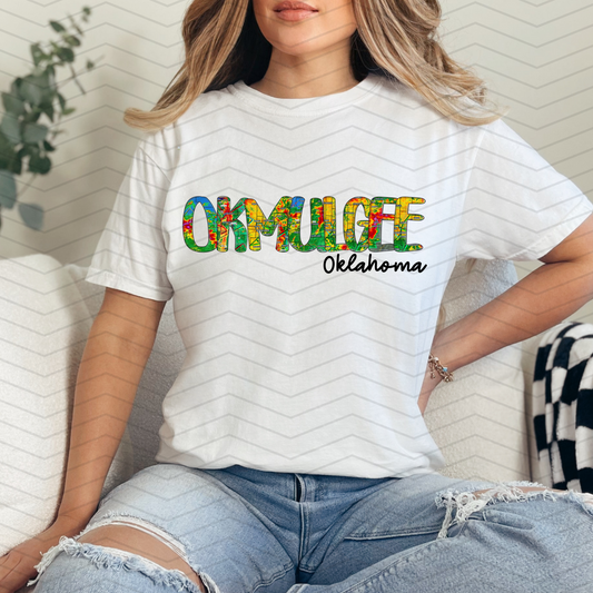 Okmulgee Oklahoma Radar Map Comfort Colors T-Shirt