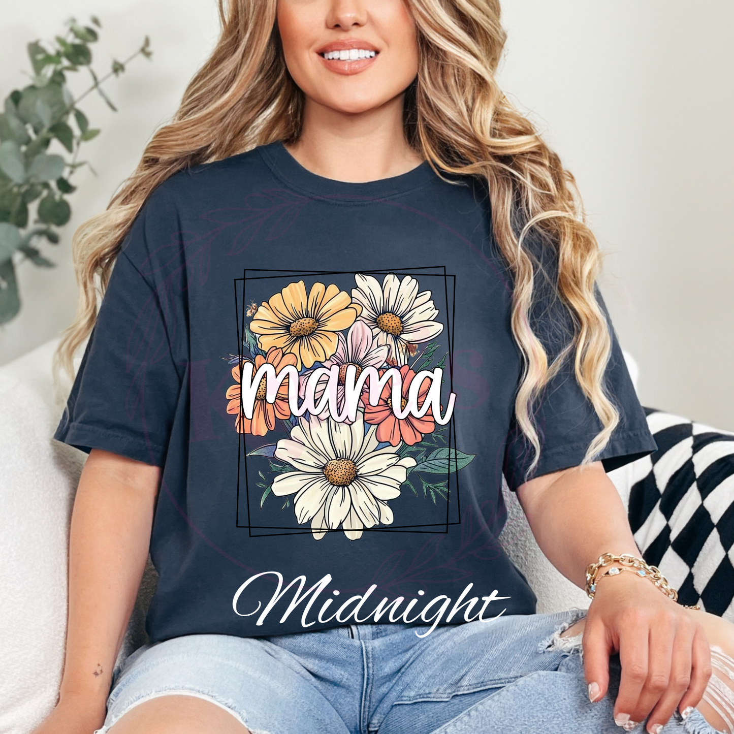 Floral Mama Comfort Colors T-Shirt